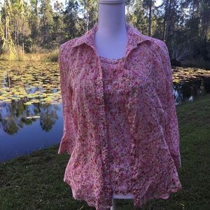 TALBOTS WOMENS 2-pc BLOUSE SIZE 8